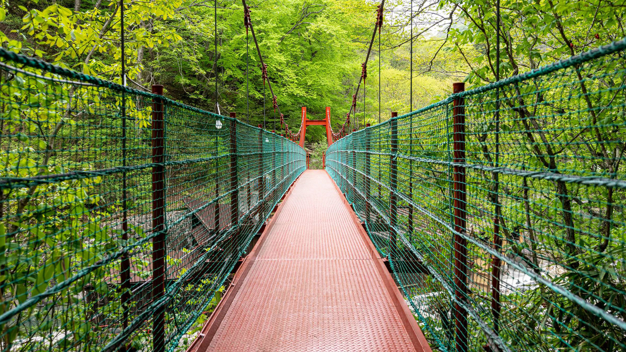 赤い吊り橋　２