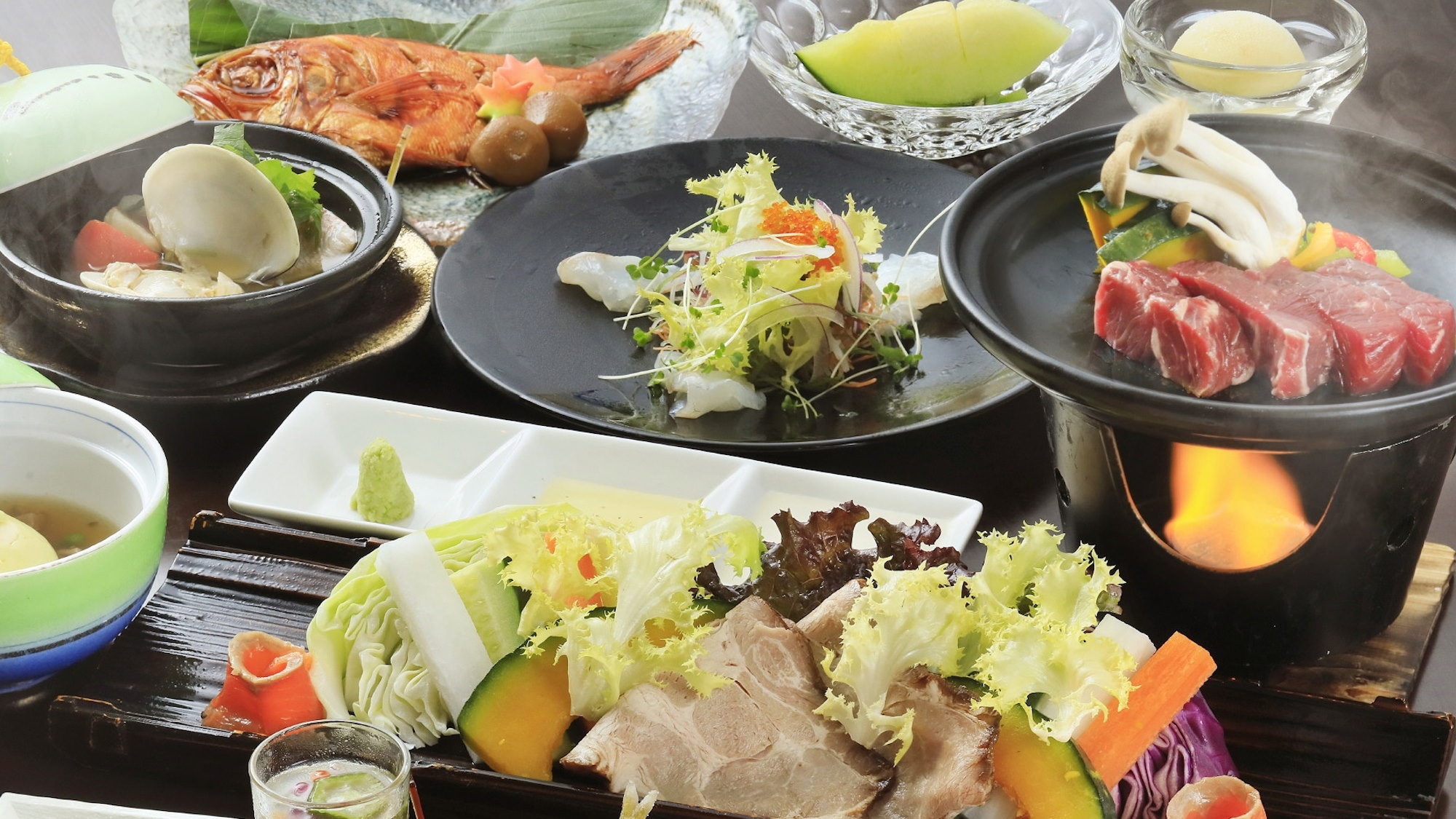 【基本コース】伊豆の食材を味わう当館自慢のスタンダードコース（一例）