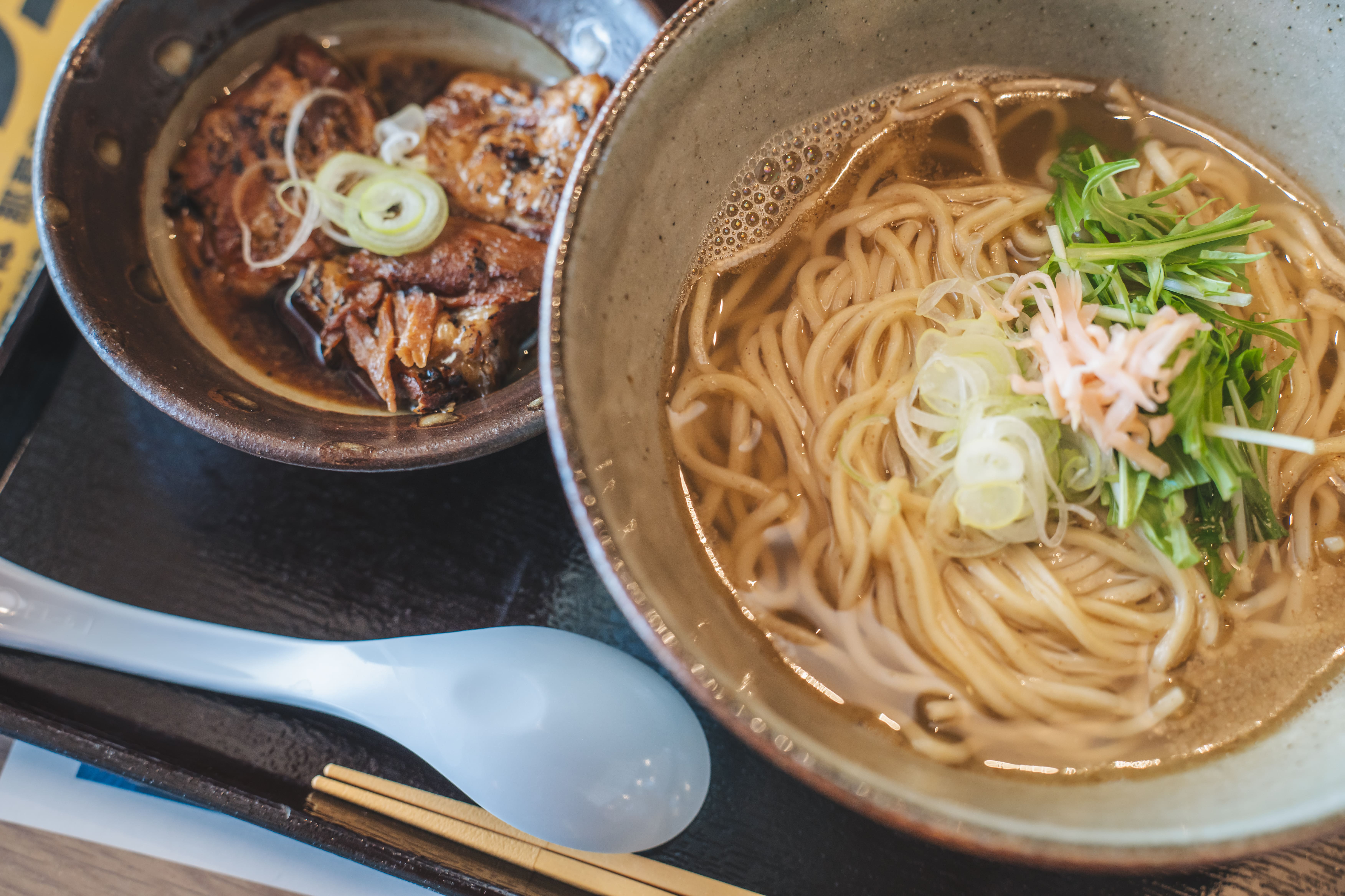 【選べる朝食-金月そば】[お車で5分]　県産小麦かなさんを使用した手打ち麺。ブランチでも利用可。
