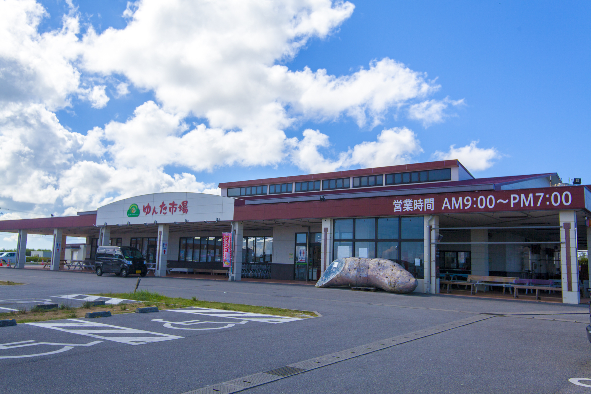 読谷村ファーマーズマーケット/地元でしか出回らない野菜果物や特産品を（お車で10分）