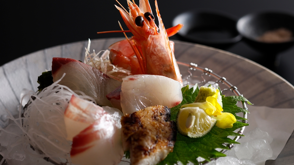 【特選】淡路島西海岸の鮮魚と淡路牛を味わうこだわりディナープラン（二食付）