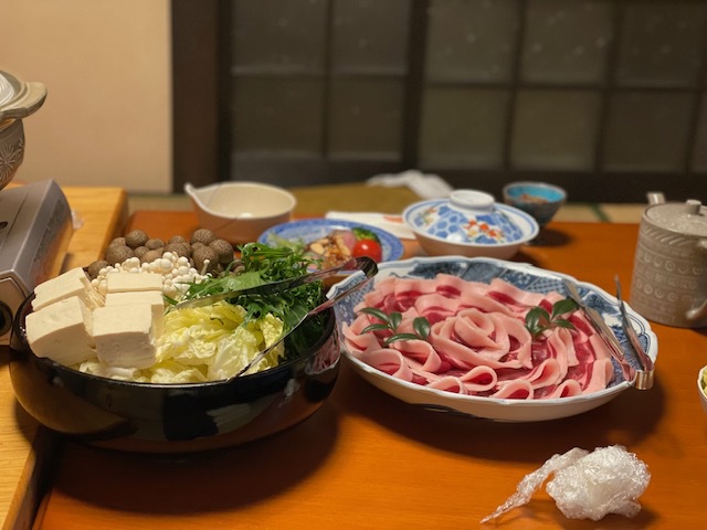 ぼたん鍋コース（11月〜3月迄）