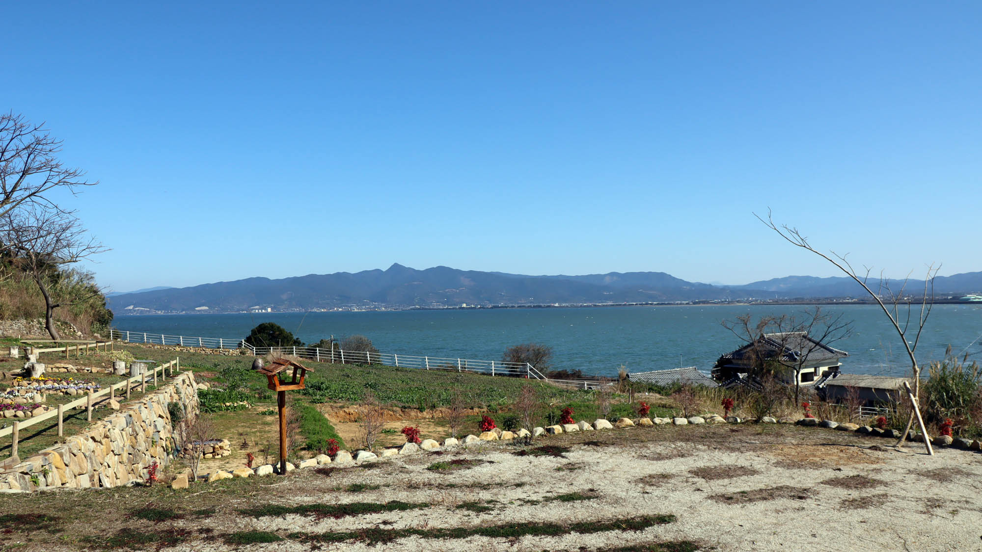 テラスからの景色☆天気のいい日はチェアーに座ってのんびり♪