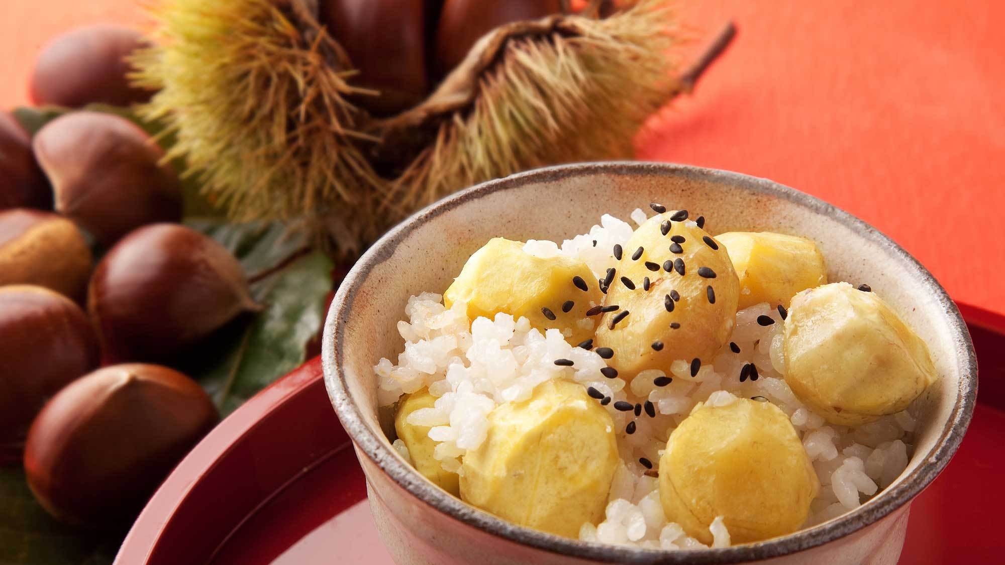 【秋の味覚】季節の炊き込みご飯付き　「きのこ」or「栗」お好きなご飯が選べる秋を味わうプラン
