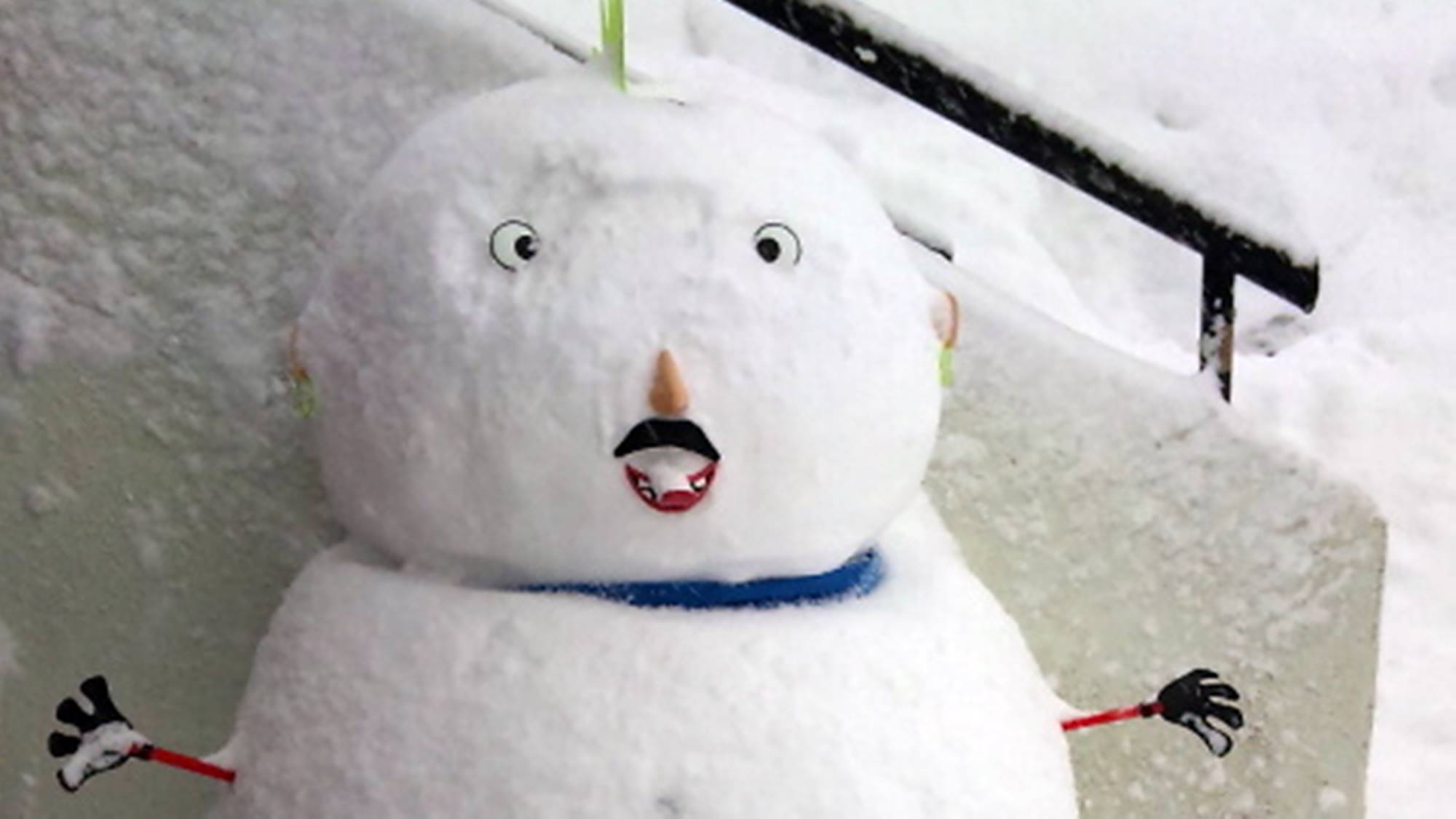 *雪だるま♪  おっきな雪だるまにチャレンジ！