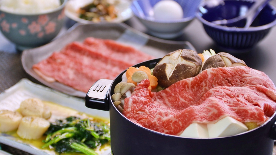 【贅沢お肉ディナー】岡山ブランド「備前黒牛の牛すき鍋」をお腹いっぱい堪能☆