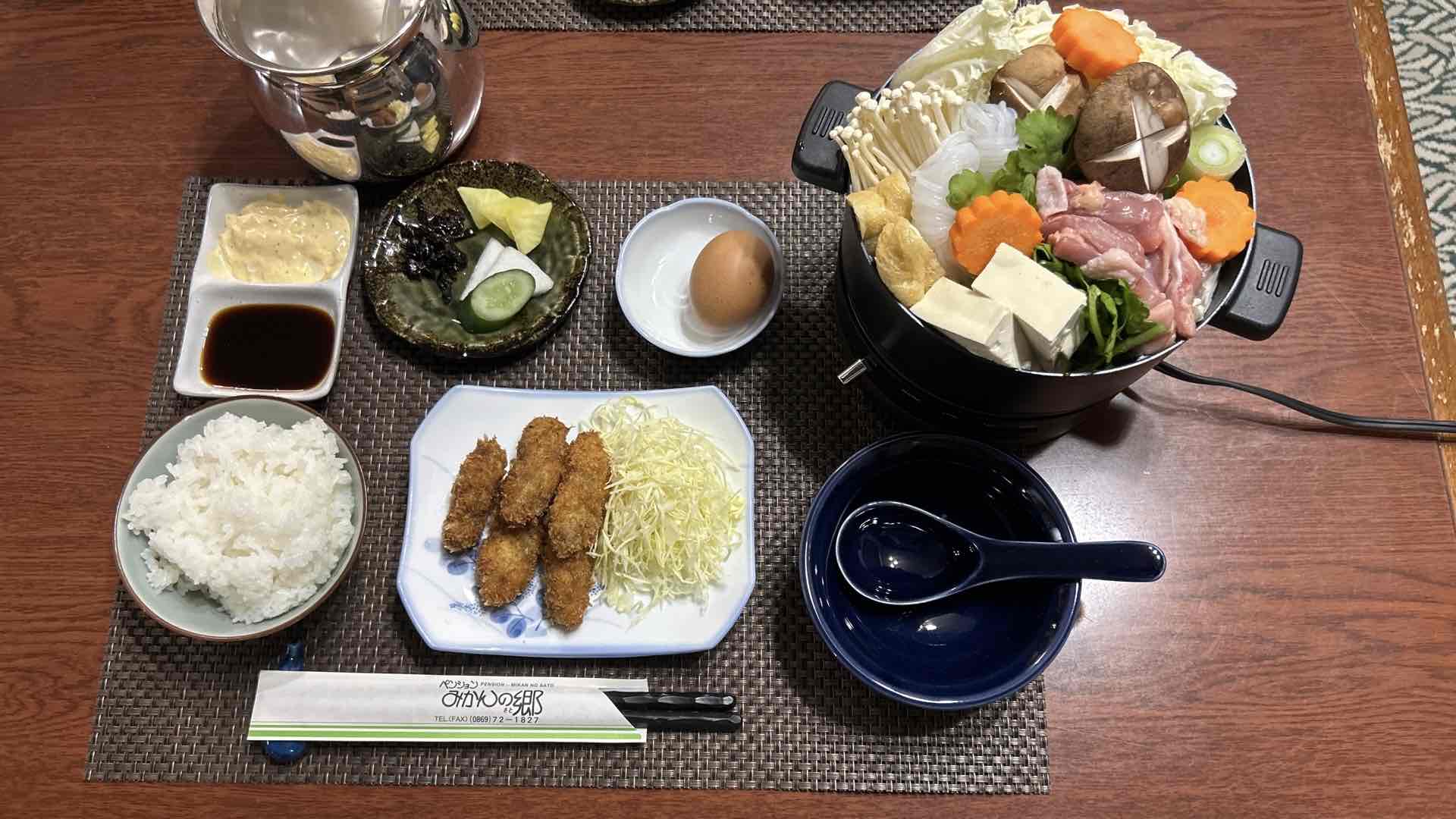 鳥すき鍋プラン　夕食