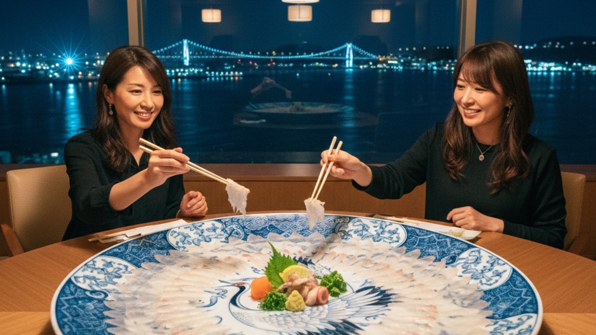 下関だけのご馳走、幻の逸品ふぐさし　※イメージ