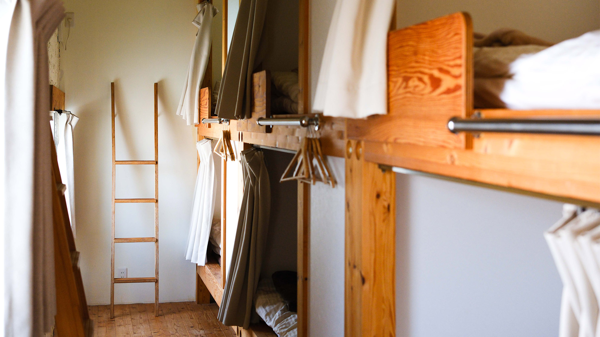 ・【ドミトリー一例】6名様定員の男女共用ドミトリーベッド