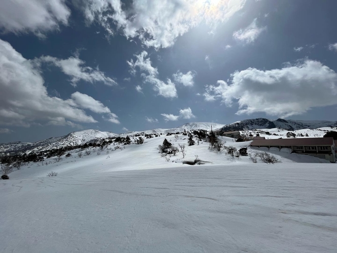 雪の須川高原温泉