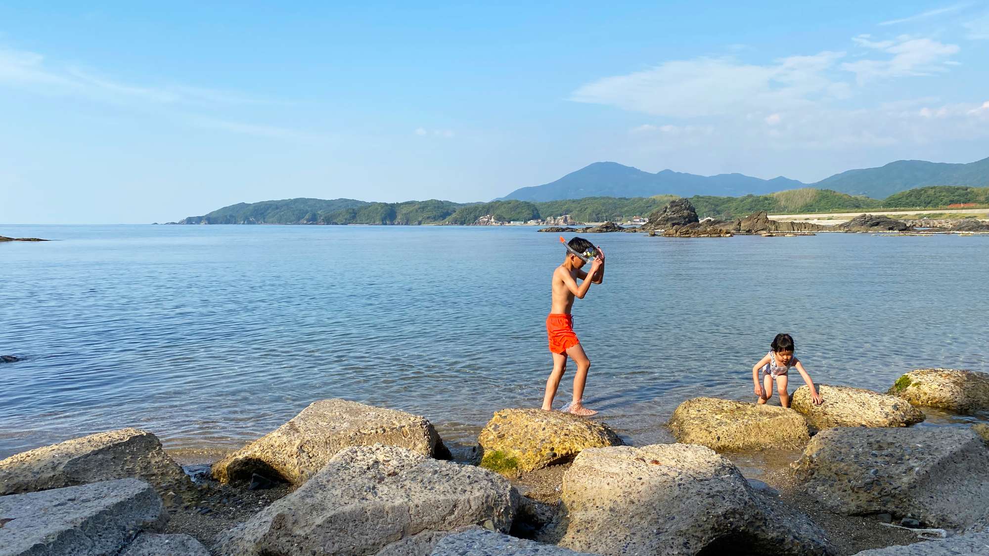 【ビーチ】波がおだやか＆離岸流が無いので小さなお子様でも安心！