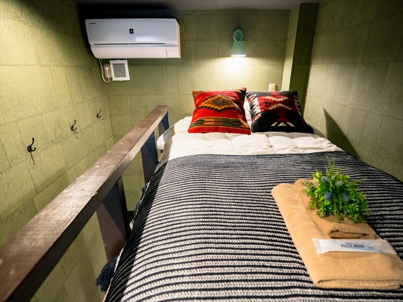 4名部屋（13平米／二段ベッド2台）