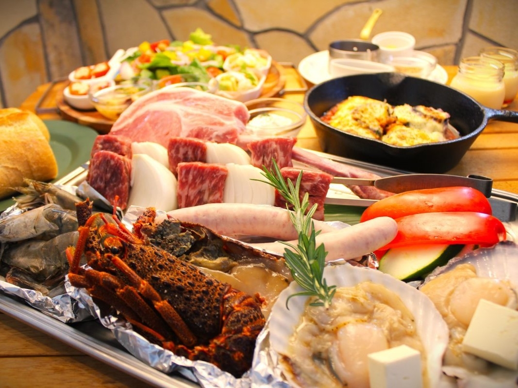 【山海の恵み】山海グランデBBQプラン（朝夕食付）
