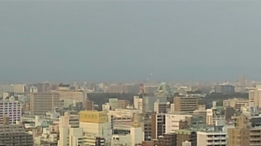 ゲートタワー15F喫茶店からの景色　～名古屋城も見えます～