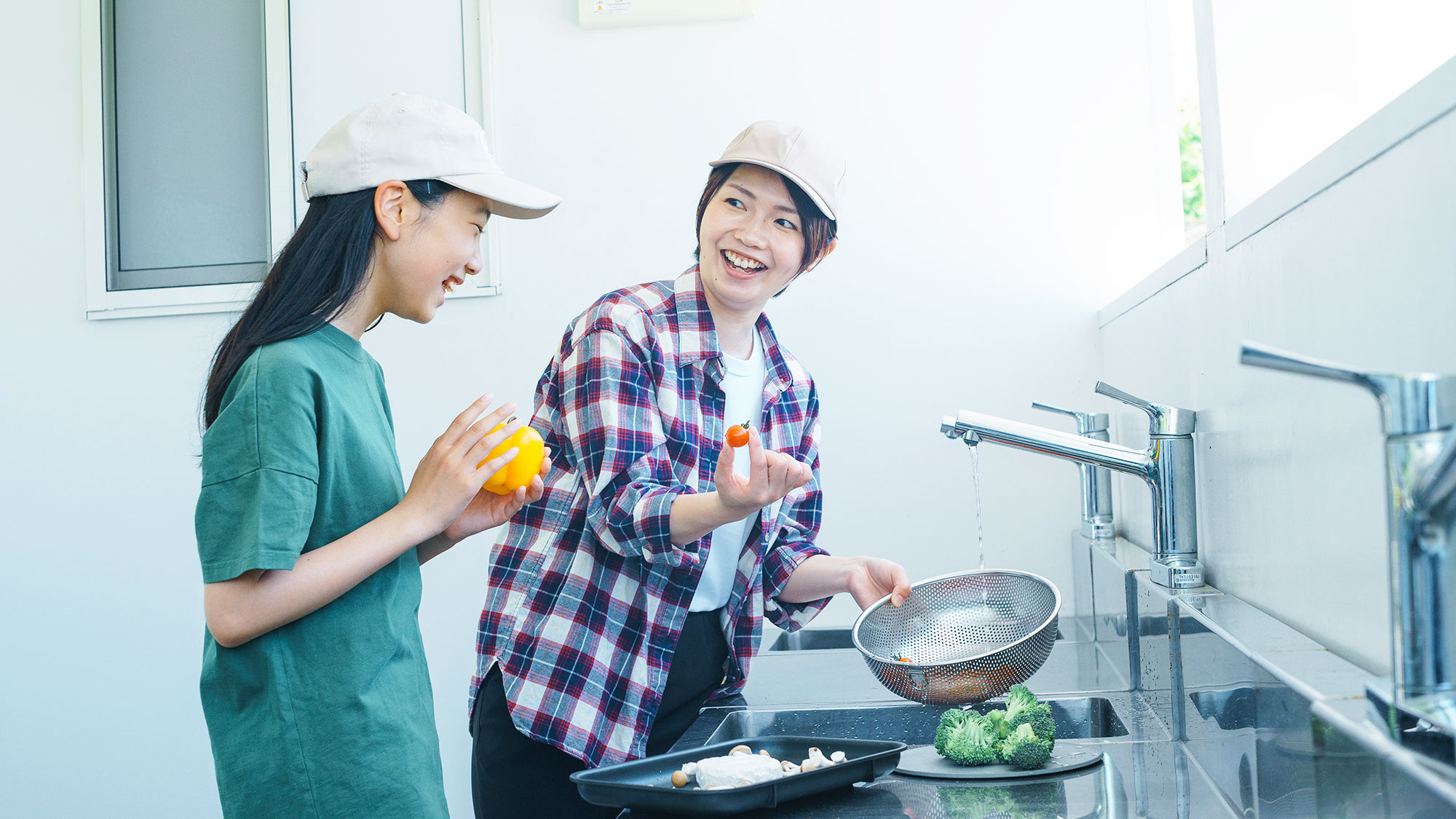 【RVキャンプ】自由にお使いいただける洗い場もあり！お持ち込み食材の下ごしらえに便利♪