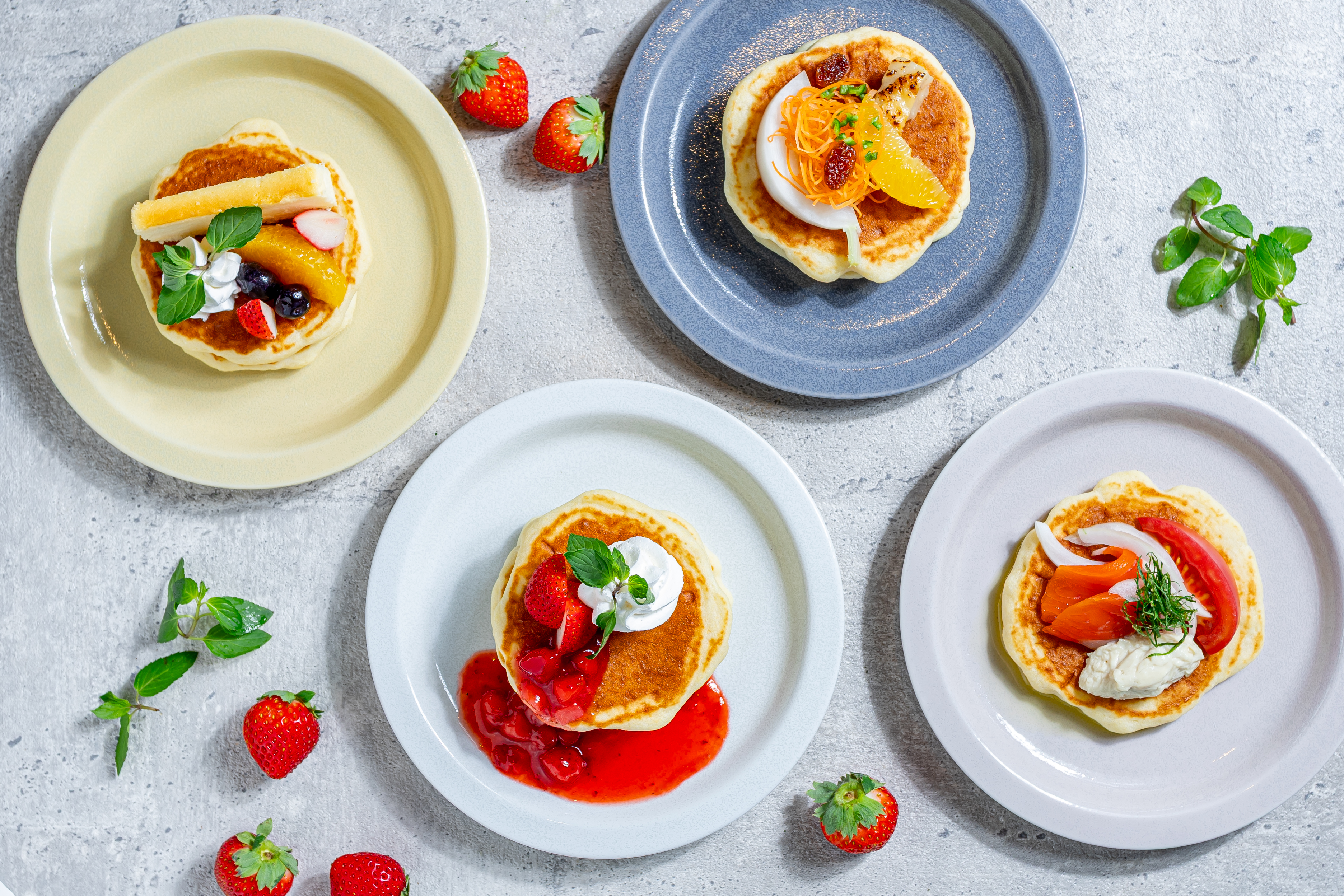 自分で作るパンケーキ