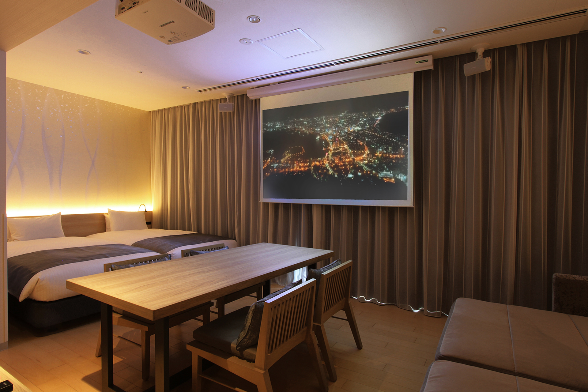 プレミアムファミリー・シアタールーム＜銀花＞【40.0㎡/洗濯機・バス(洗い場付)・トイレ付】