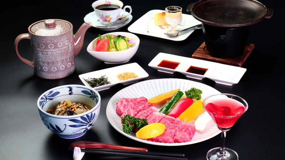 【直前割】お1人様1，100円引＆特典付♪厳選ブランド牛◆近江牛ステーキプラン◆1泊2食付
