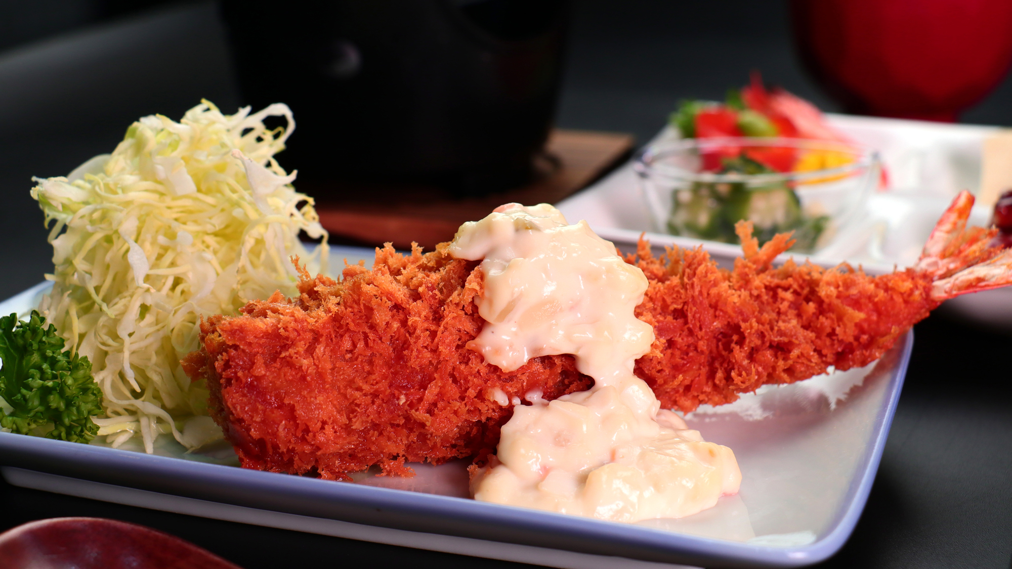 【梅コース】特大のエビフライ！人気の一品