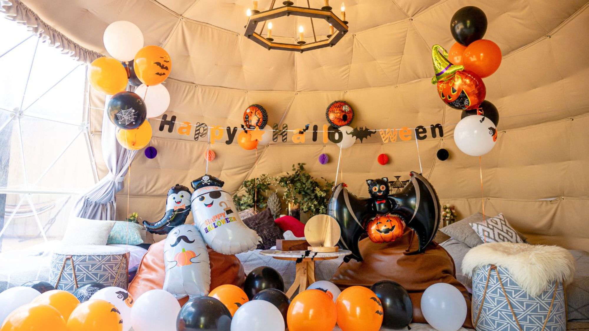 ハローウィンの飾り付け