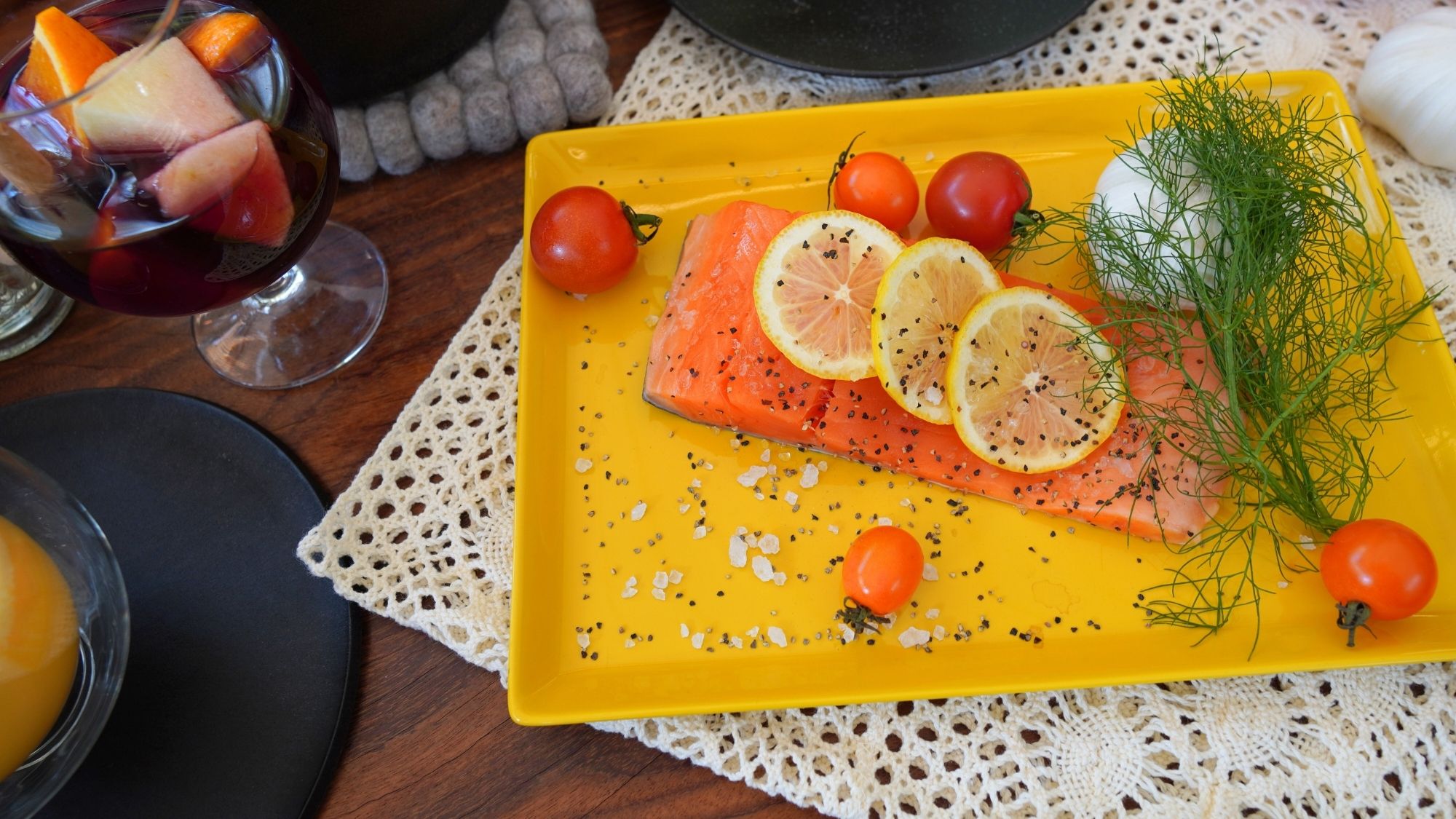 サーモンの香草包み焼き