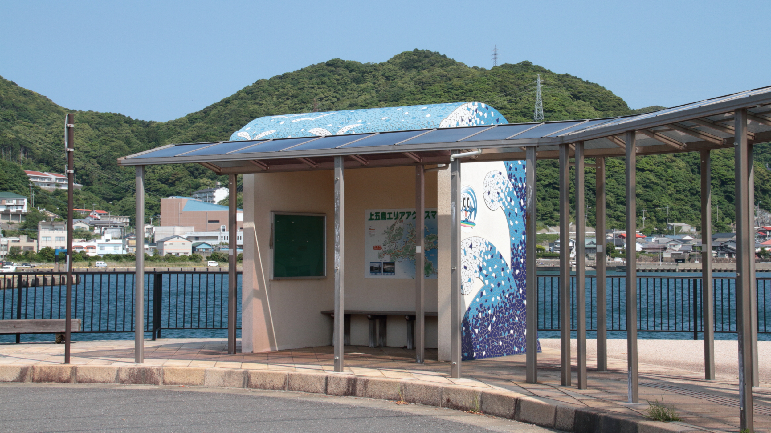 奈良尾港　バス停