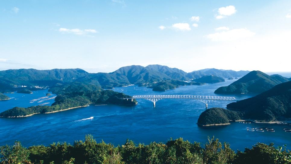 龍観山展望所　西海国立公園・若松瀬戸を一望できる絶景ビュースポット（ホテルより車約20分）