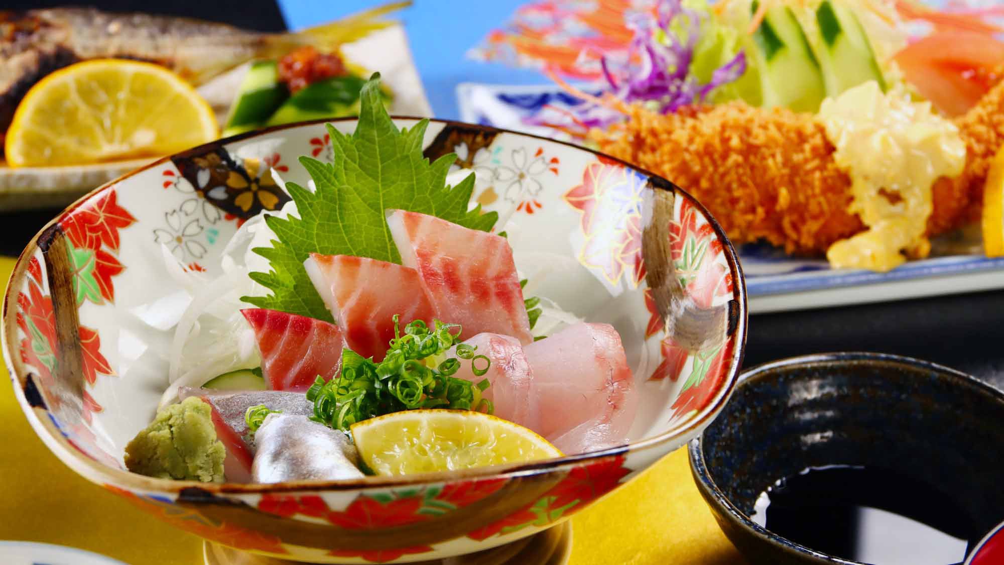 【夕食のみ】地元の旬をお手軽価格で！日替わりおまかせ定食※朝食なし