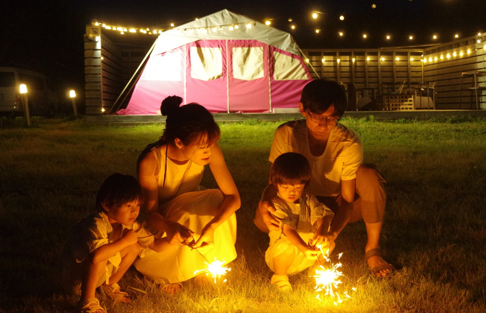【家族旅行向け】海風や星空、キャンプファイヤーに花火！手ぶらで楽しむBBQプラン（夕朝食付き）