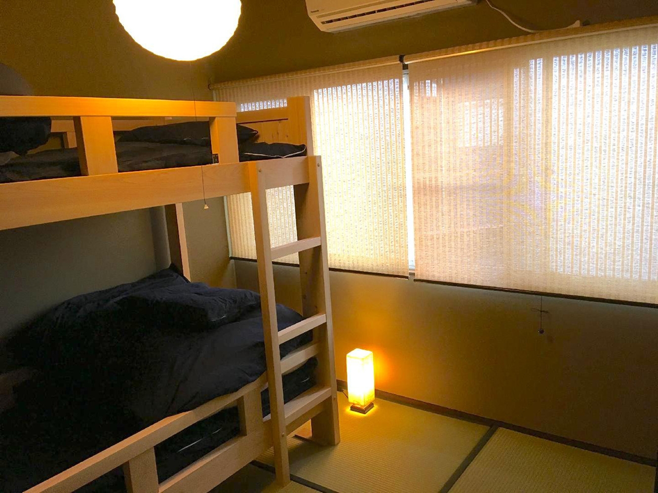 個室 (ベッド和室C 4.5畳) ヒノキ2段ベッド 1台