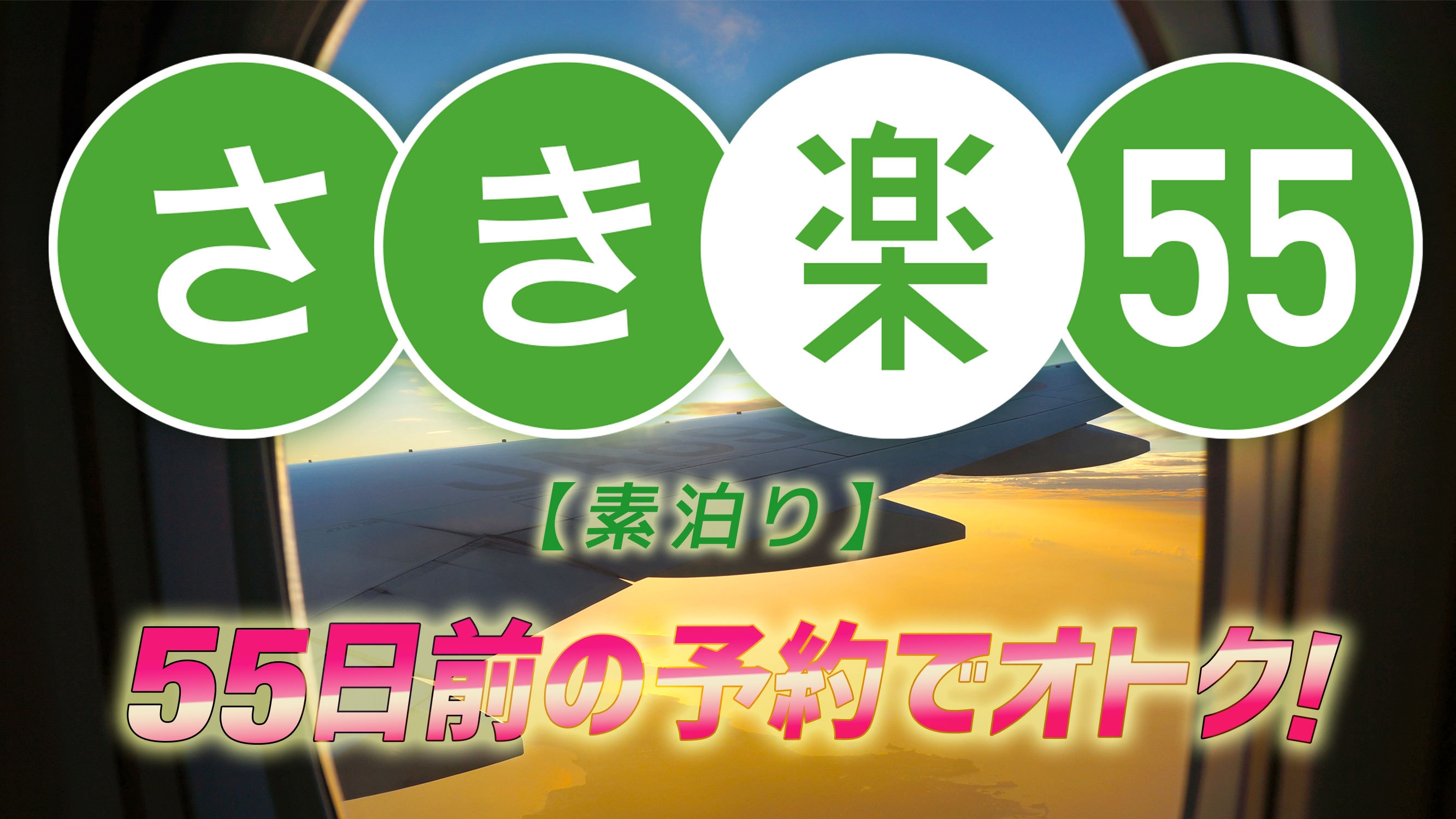 【早割55】【素泊り】55日前までの予約で超お得！＜オンラインカード決済＞変更・返金不可