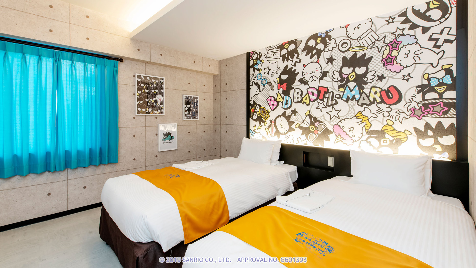 ★バッドばつ丸　【キャラクターツイン】広々１８平米★