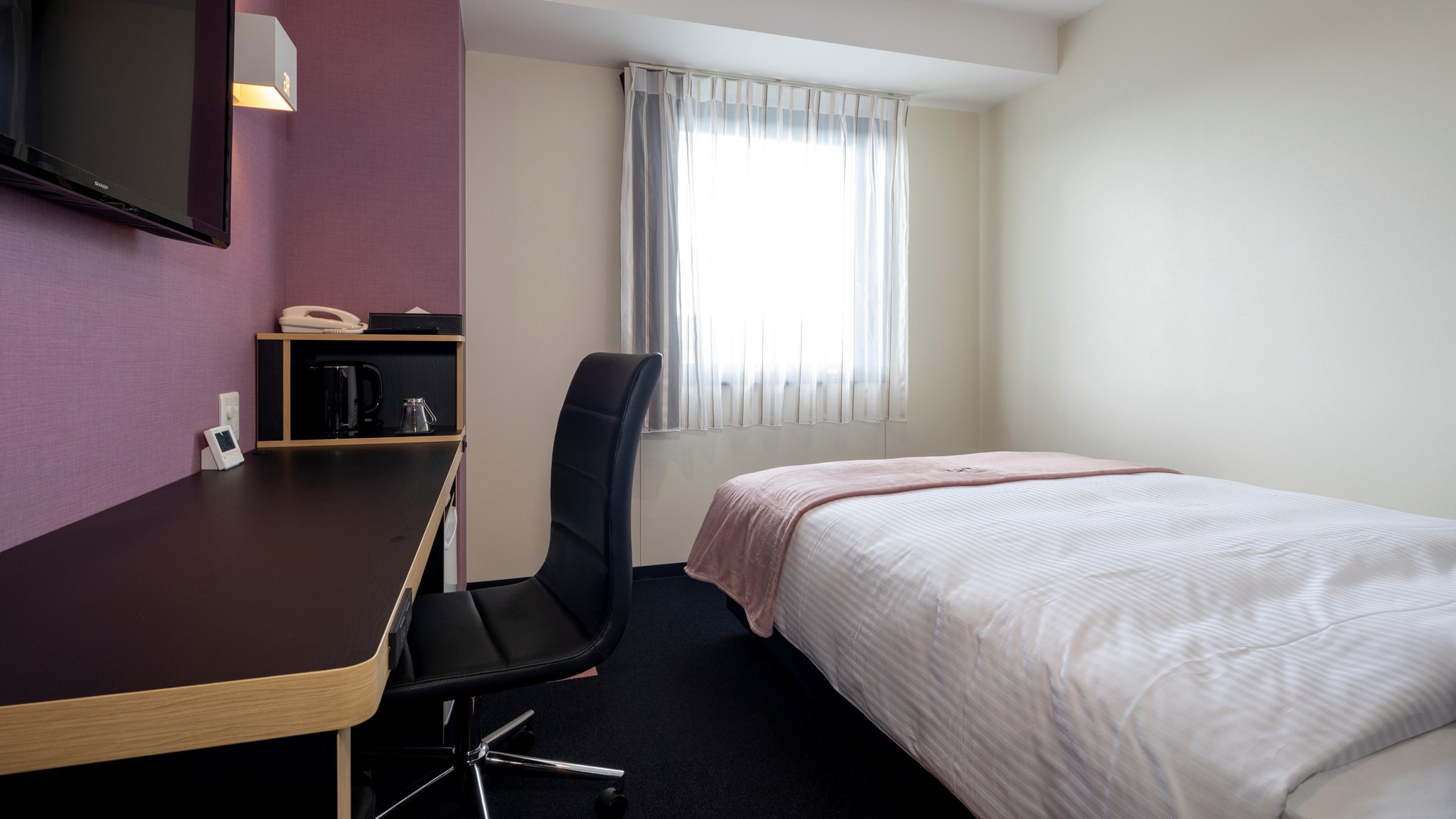 ◆シングルルーム（桃イメージ）