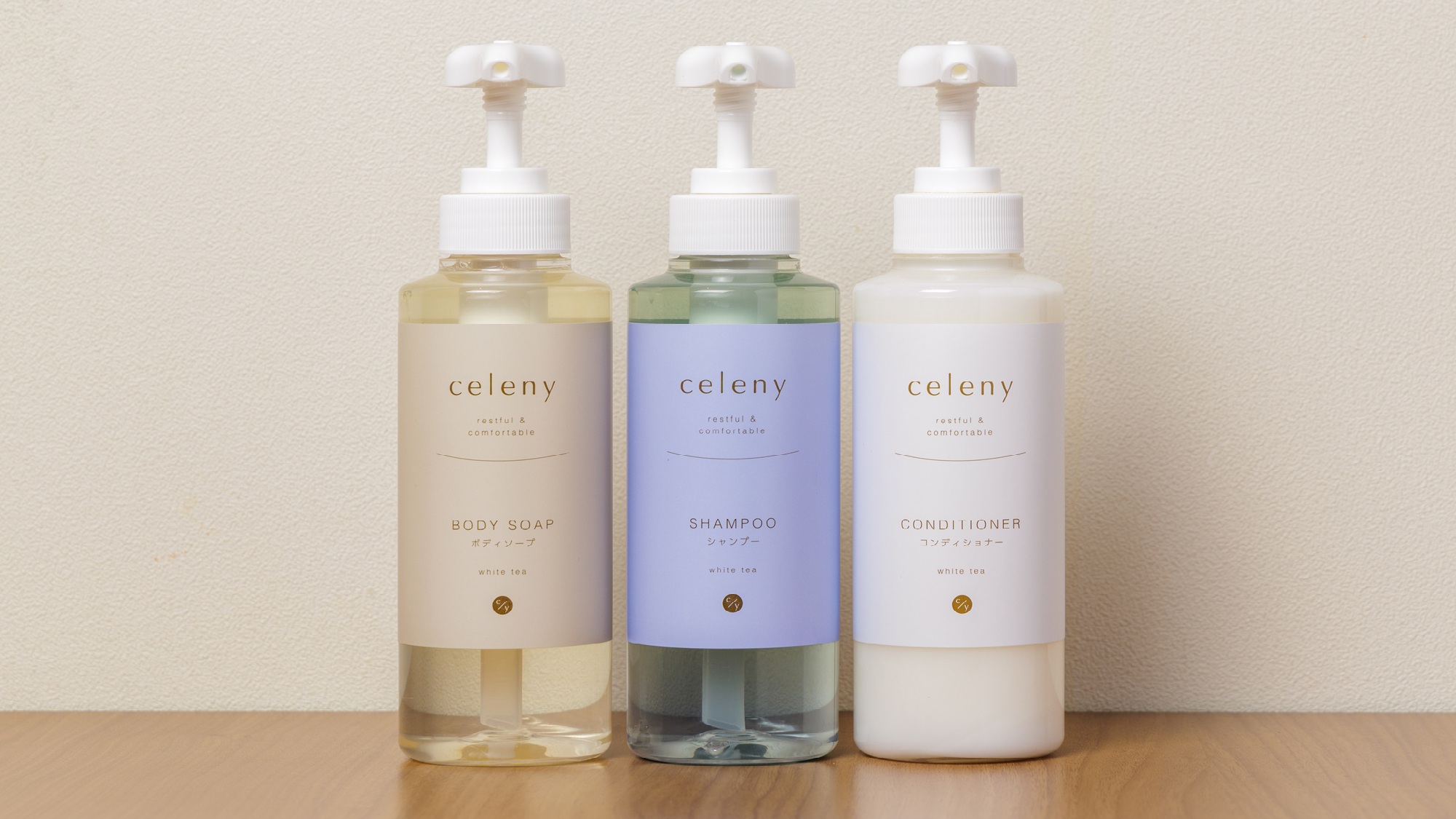 アメニティーも福岡の企業様とタイアップ♪フローラルな香りは人気ですよ！