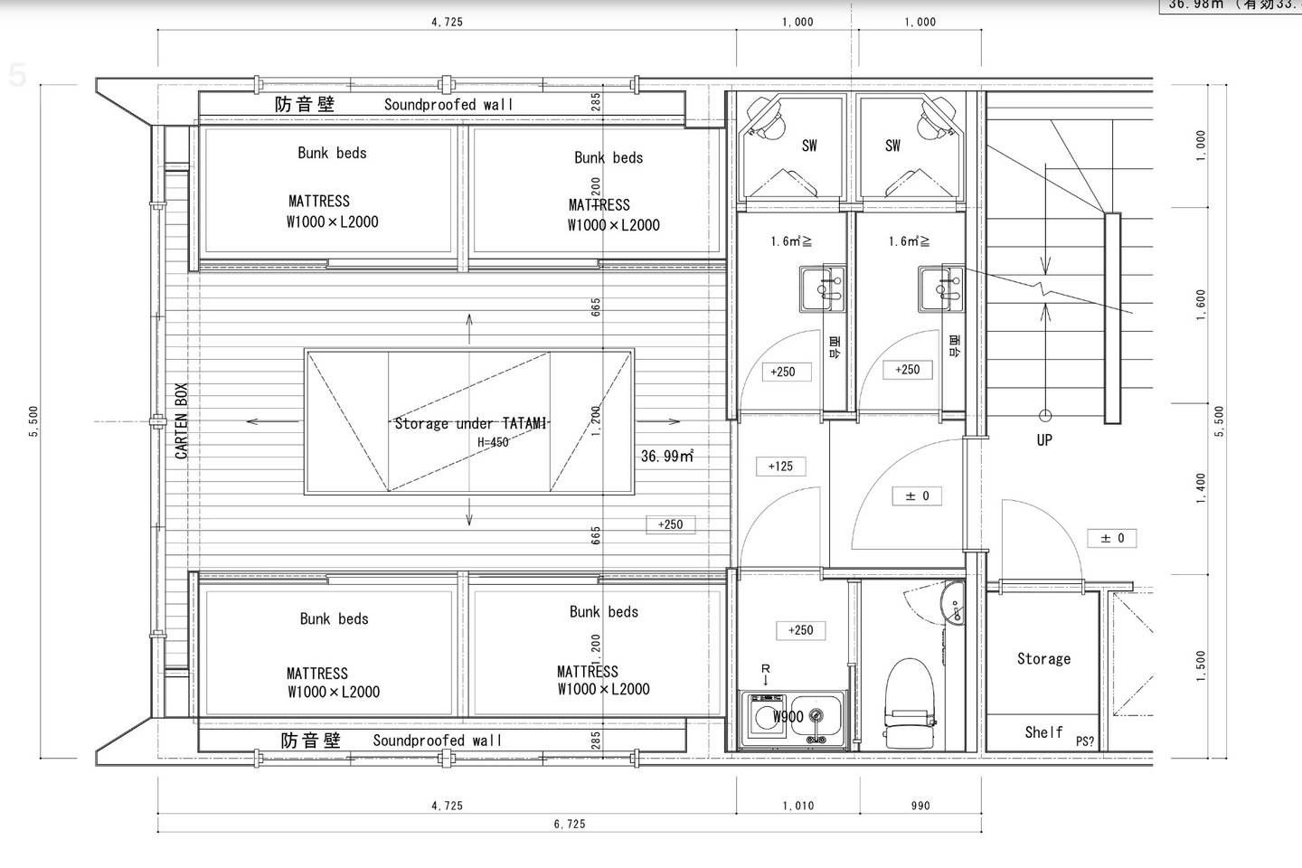 Private 8beds Room (layout)