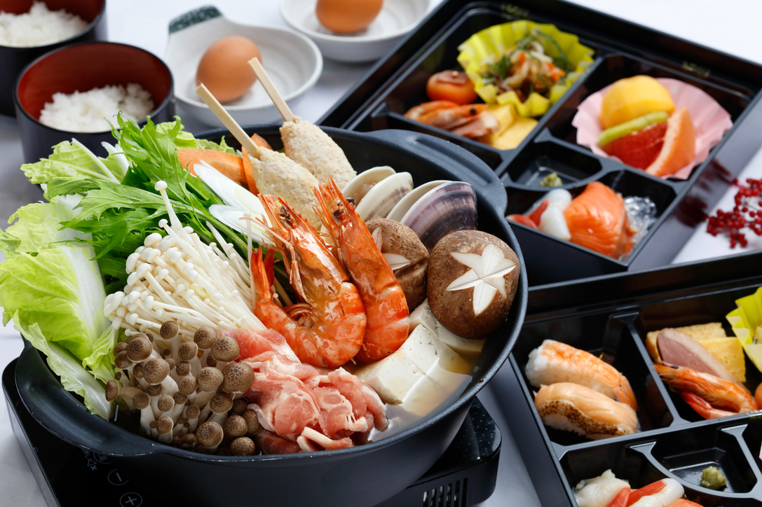 〇寄せ鍋コース【秋冬限定！前菜〜締めの雑炊で大満足】〜お部屋でゆっくり寄せ鍋を堪能〜