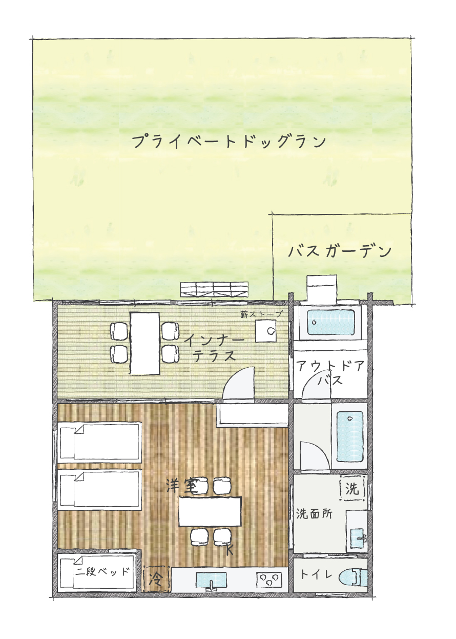 ログプレミアム　テラッシ　間取り