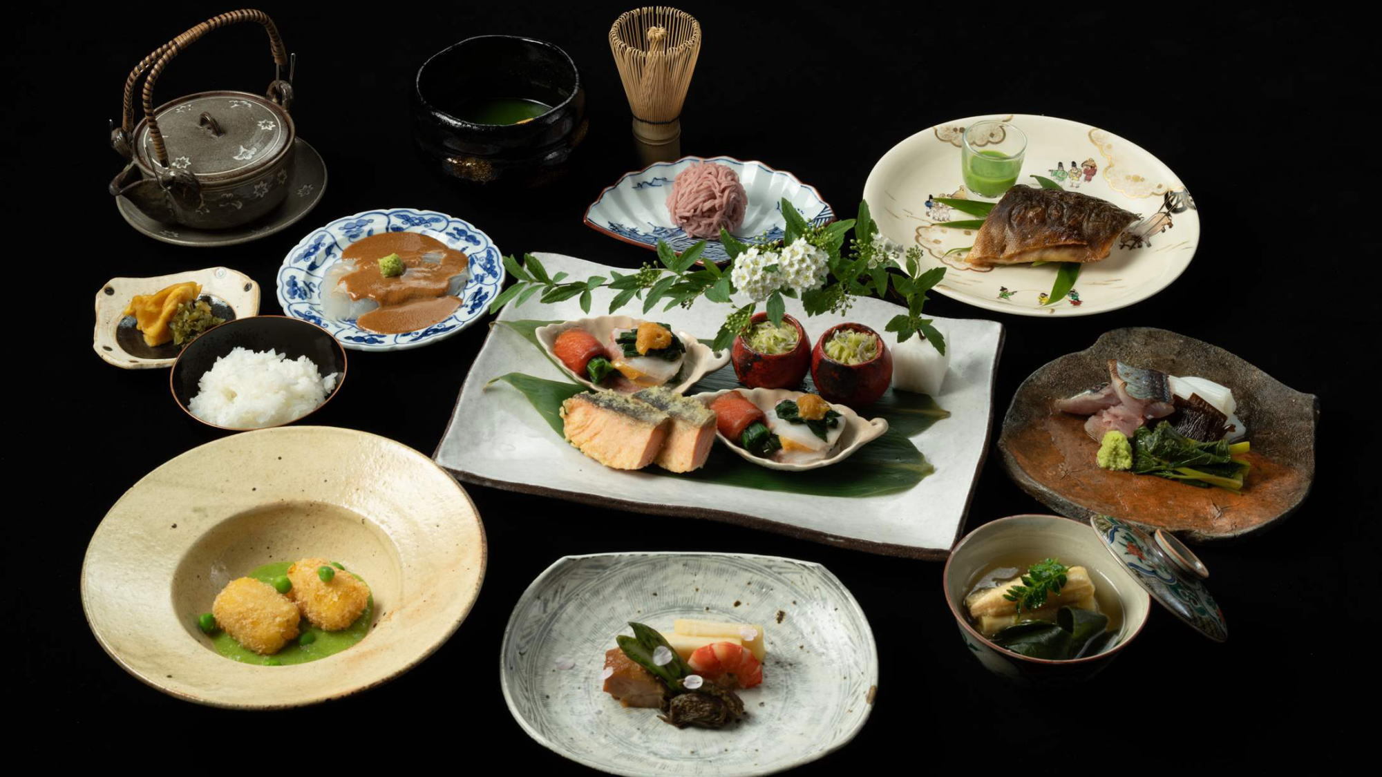 【楽天月末セール】新鮮魚介やお野菜、道産牛など北海道の逸品素材をふんだんに使用した「道産素材会席」