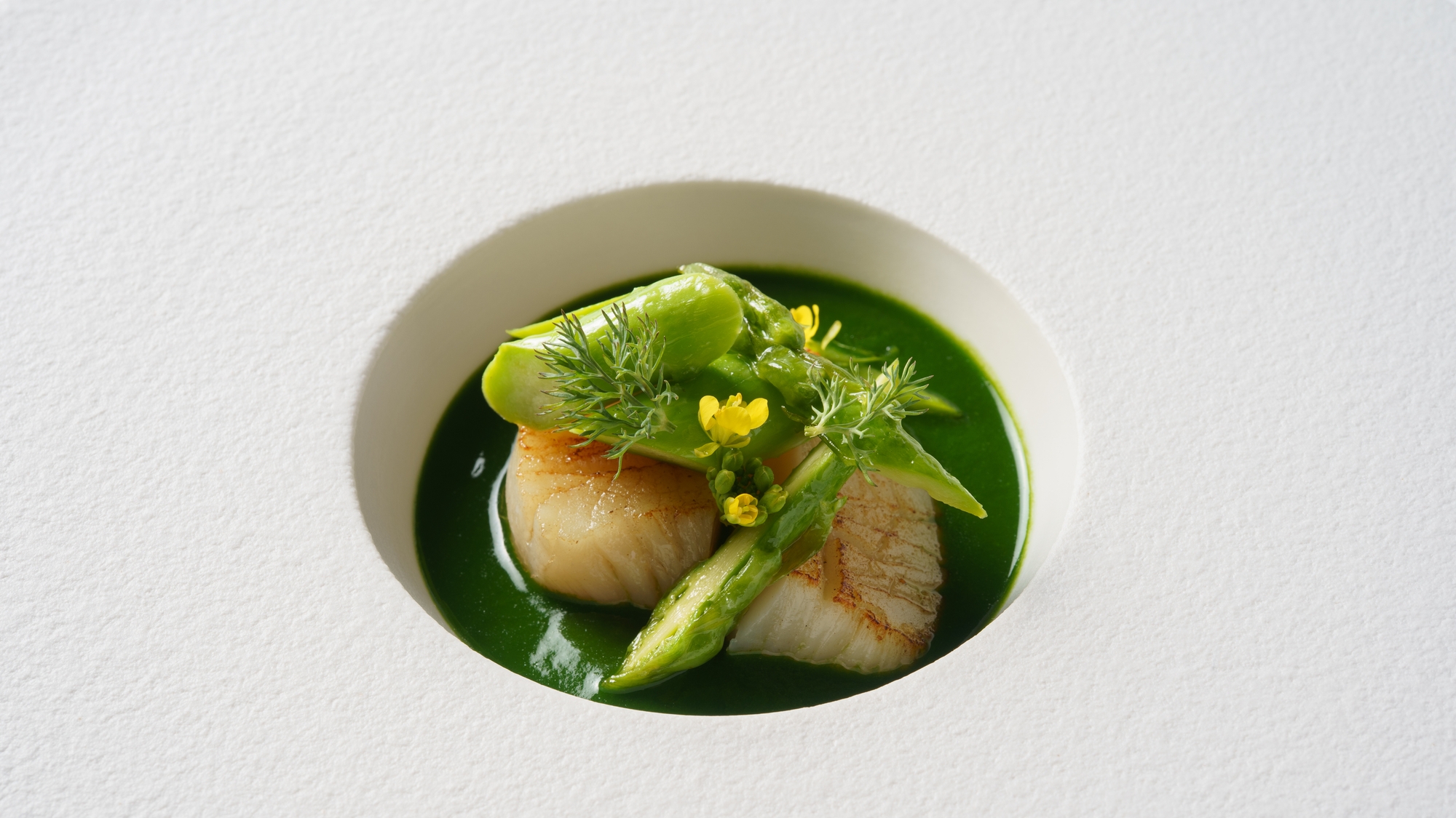 ◆マンスールコース「ポワレにした帆立貝」　※夕食イメージ