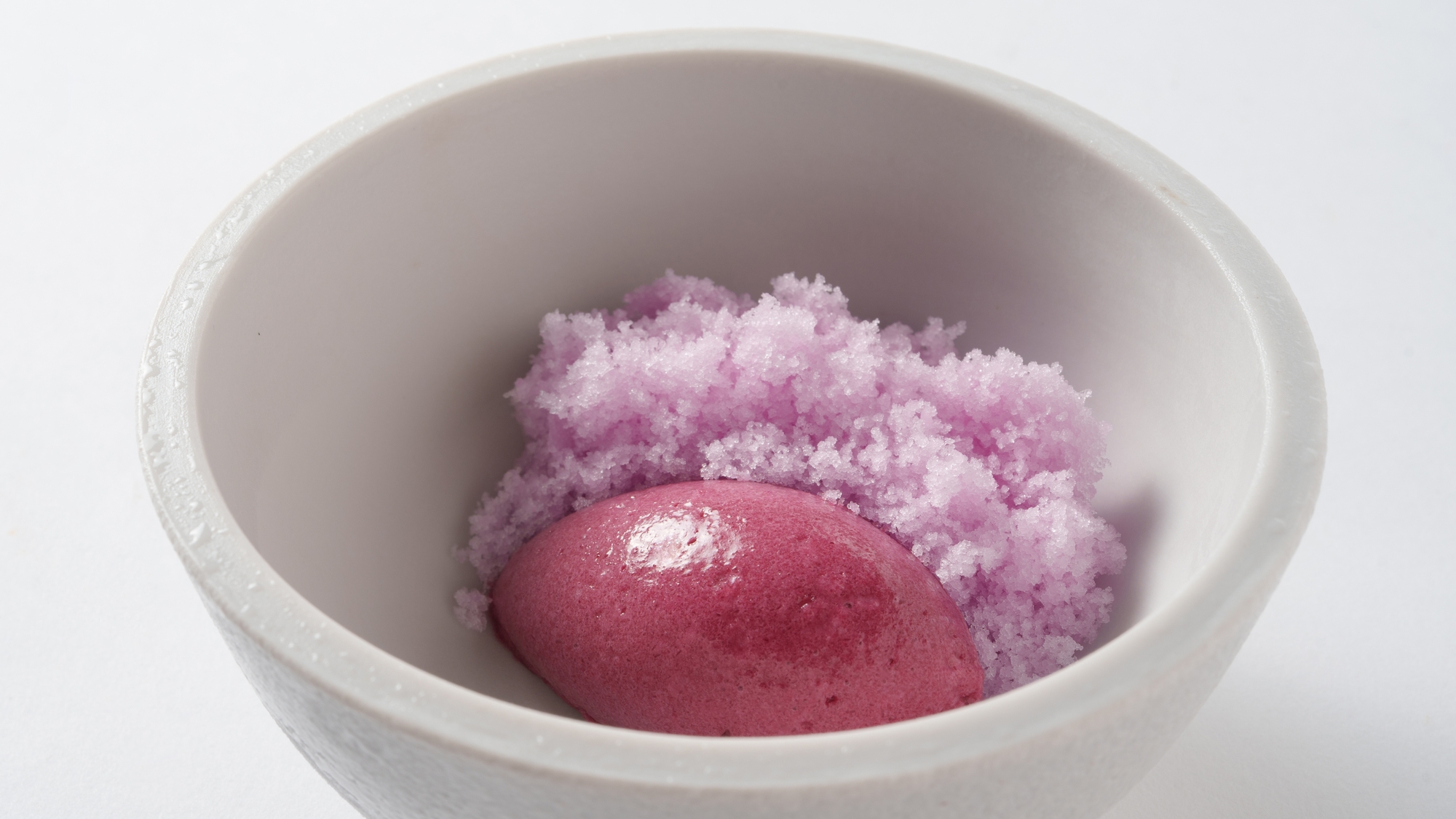 ◆フレンチコース｜葡萄と赤紫蘇のグラニテ