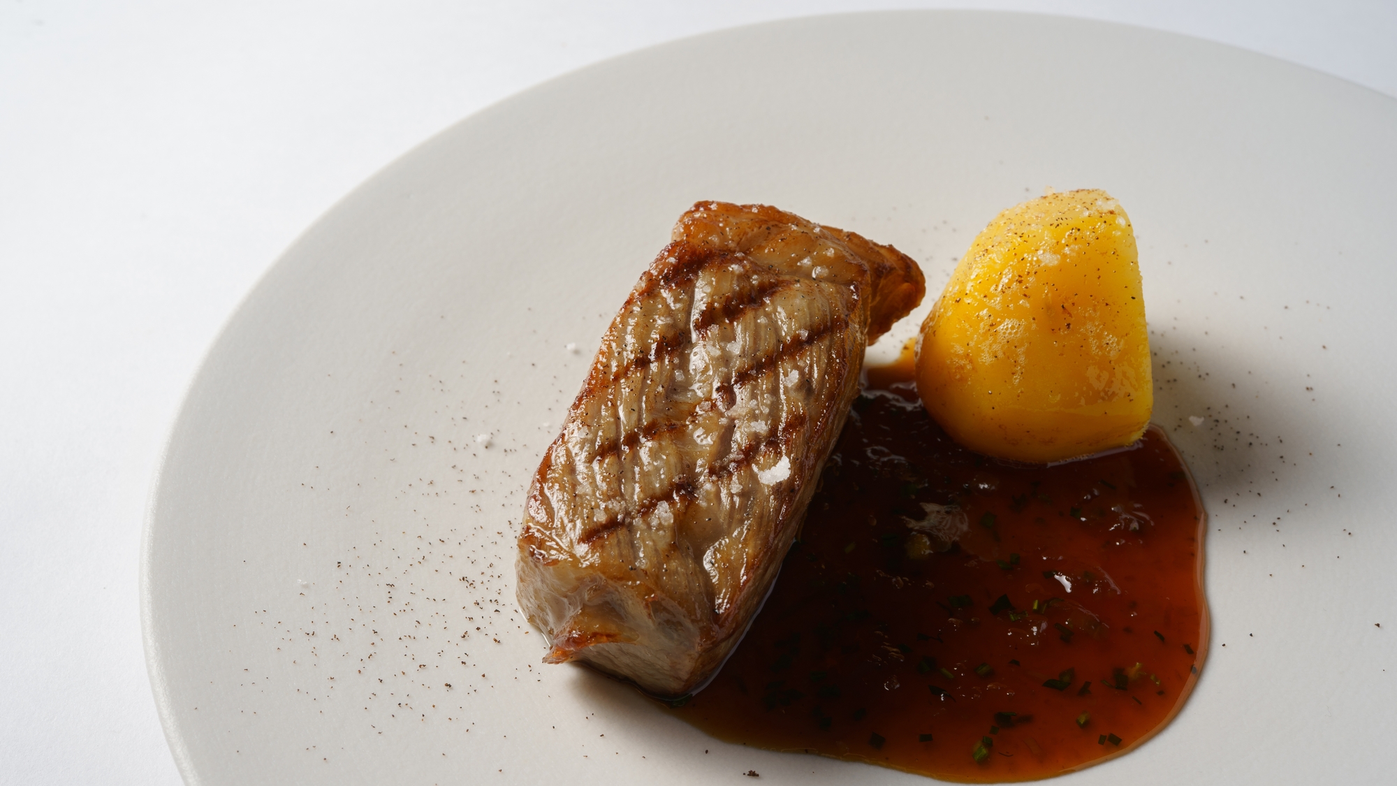 ◆ナチュールコース「上富良野地養豚のロティ」　※夕食イメージ