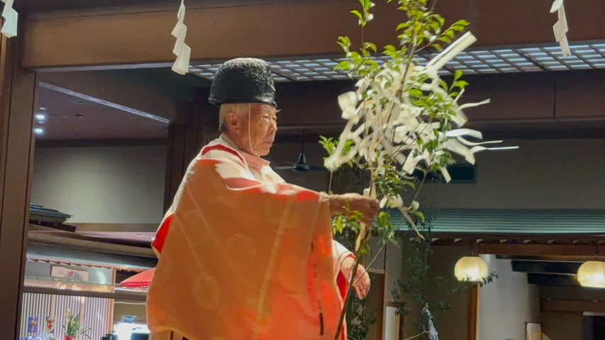 阿智神社 宮司様