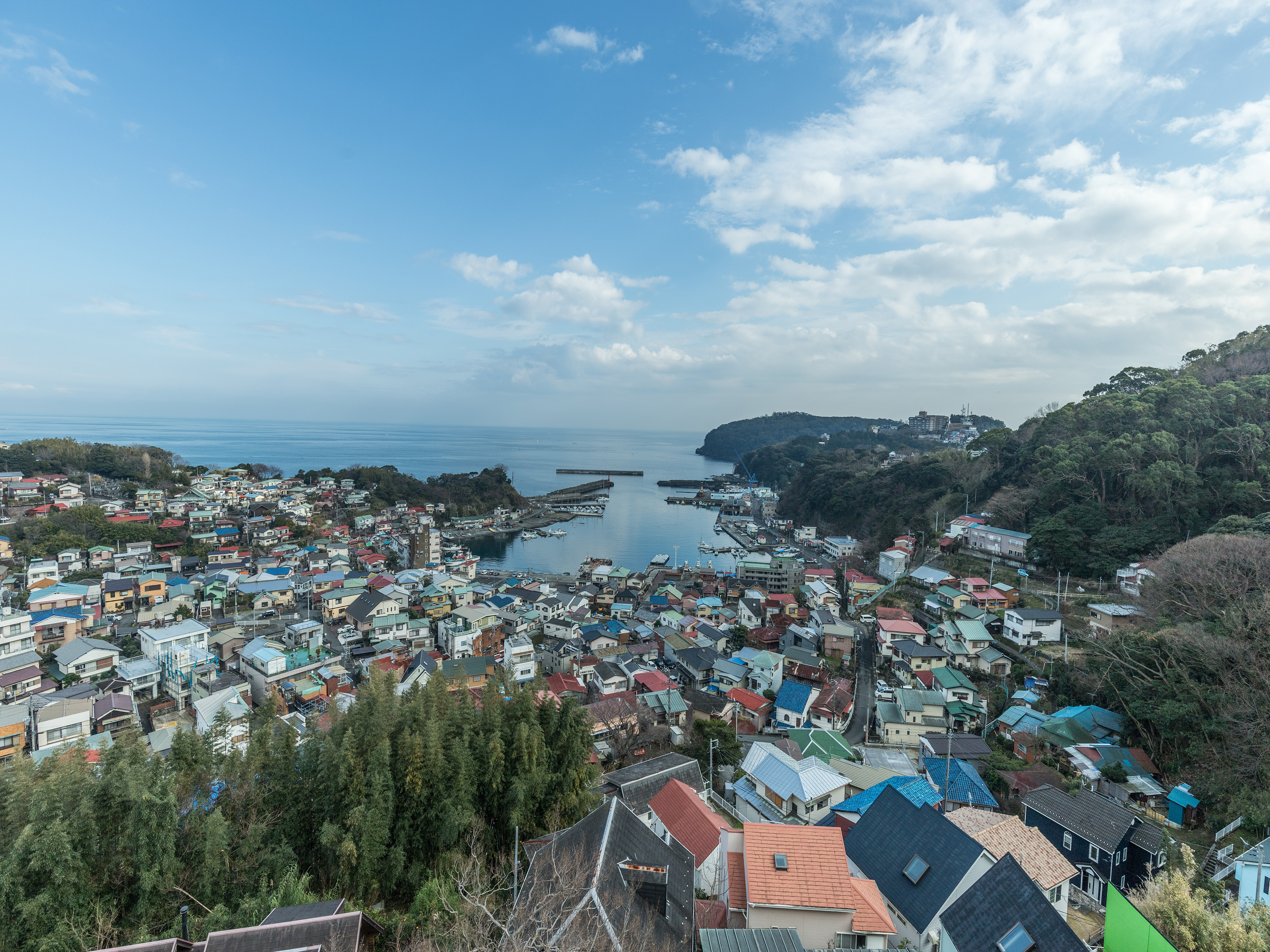 客室から見た風景　海側のお部屋からは真鶴港が一望できます！