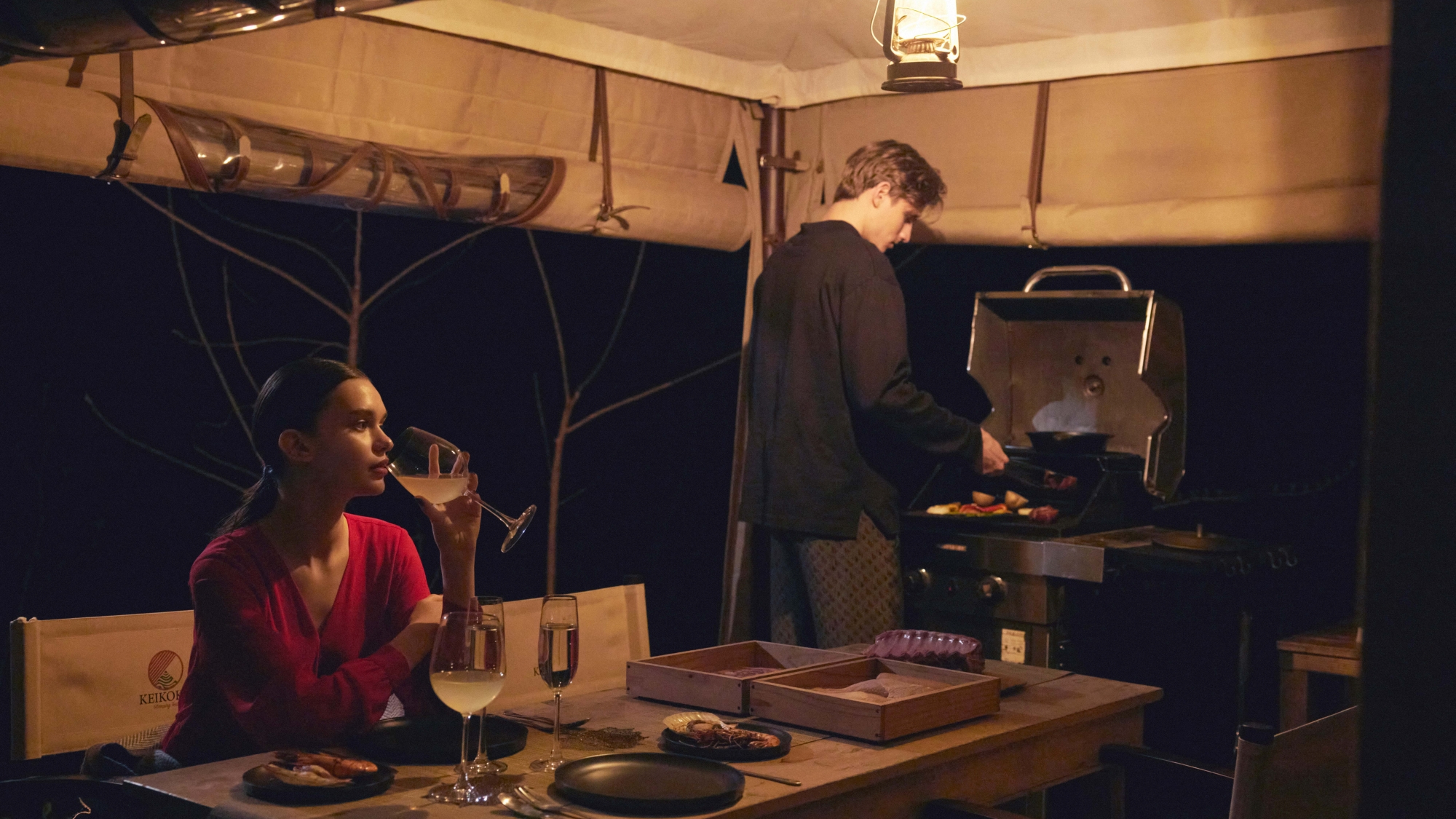 *【バーベキュー】夜風に包まれた贅沢なテラスバーベキュー。