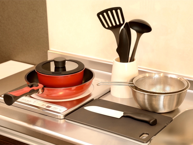 ■客室設備■ 全室調理器具・炊飯器・電気ケトル等、ご用意しております。