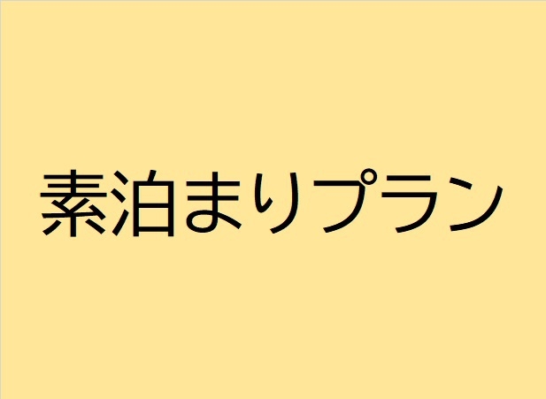 【素泊まり】シンプルステイプラン♪