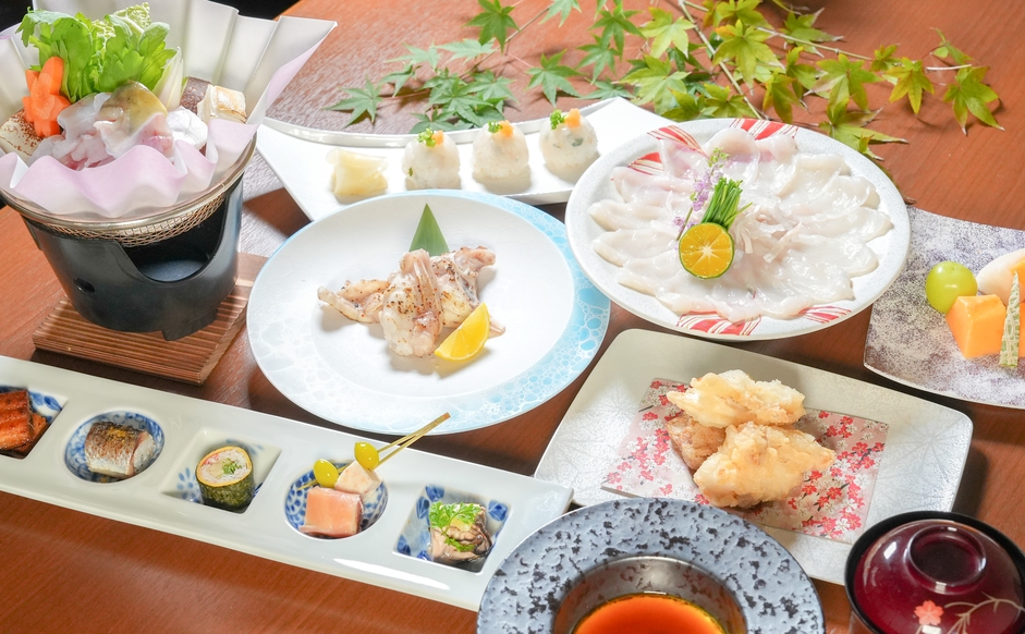 【期間限定】贅沢な絶品ふぐ料理×個室温泉でダブル美肌の湯を独り占めプラン 