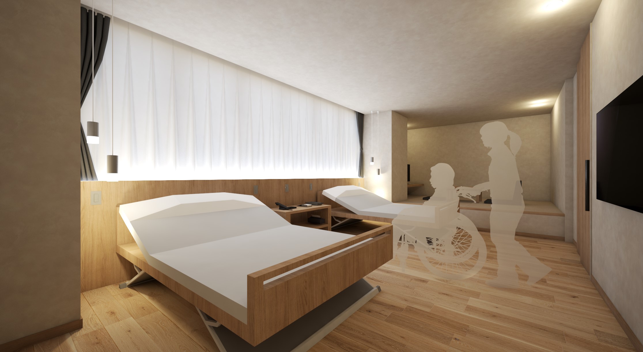 ユニバーサルルーム　イメージパース