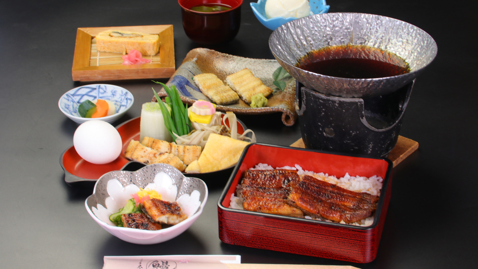 ≪うなぎ御膳≫ふっくら肉厚！うなぎ鍋・白焼きetc...うなぎ三昧！【うなぎ屋 太鼓判】にてお食事を