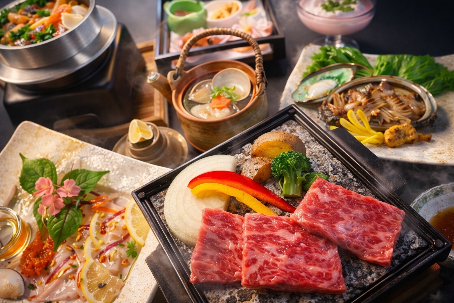 【夕食・朝食付】料理長厳選！四季折々の恵みを活かしたおすすめ創作御膳